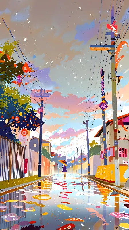Lofi anime background 