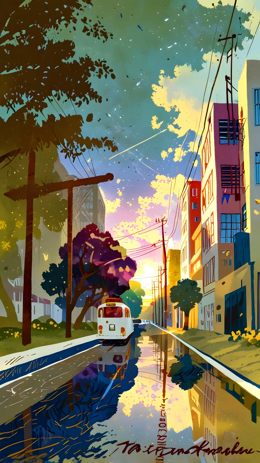 Lofi anime background 