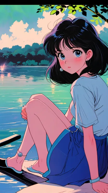 Retro anime girl 
