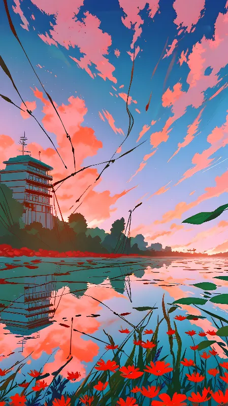 Lofi anime background 