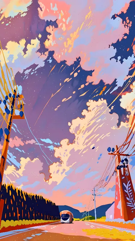 Lofi anime background 