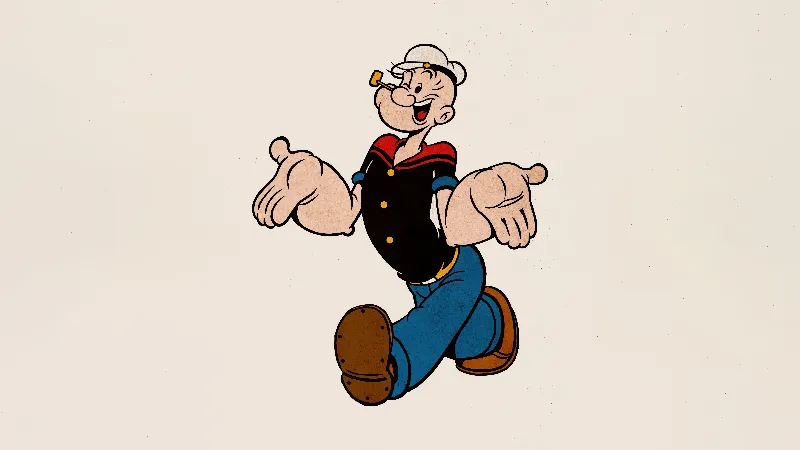 Popeye cartoon 8k anime wallpaper