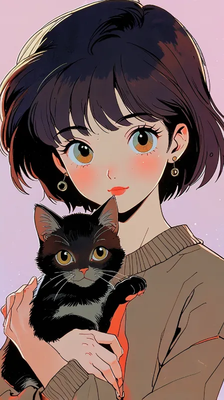 Retro anime girl 