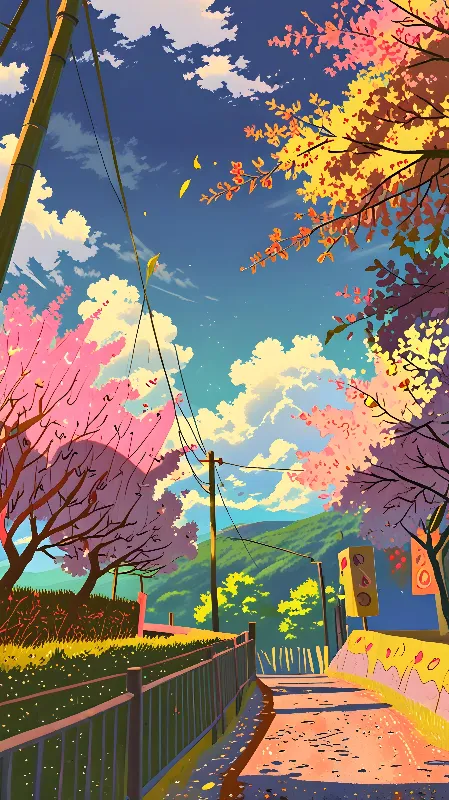 Lofi anime background 