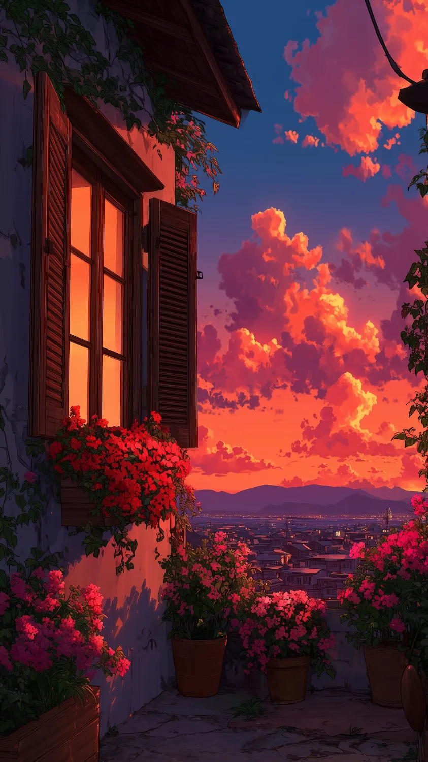 Crimson Balcony