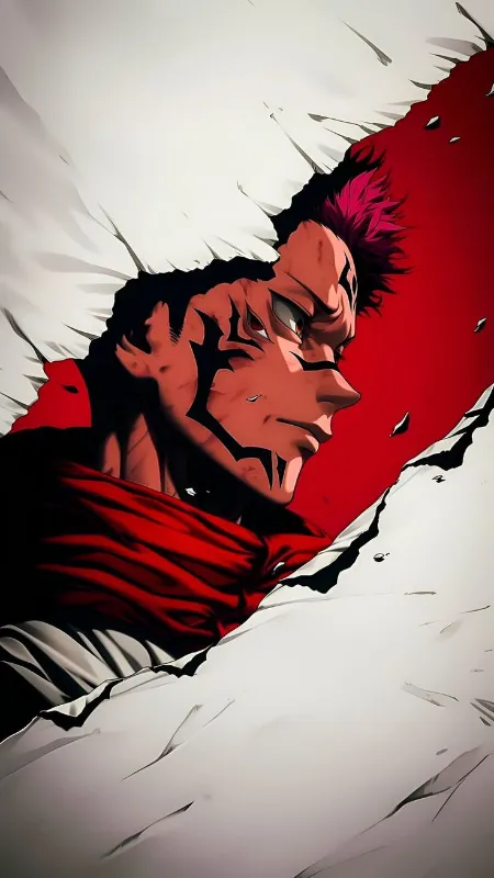 Anime boy dark red full hd wallpaper