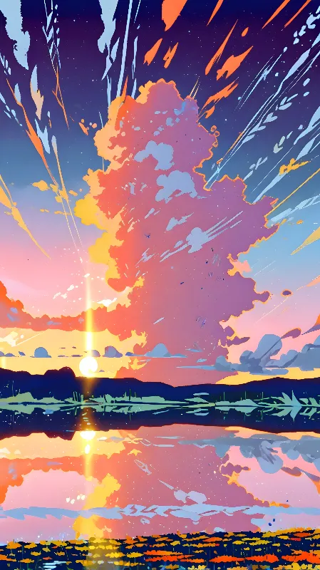 Lofi anime background 