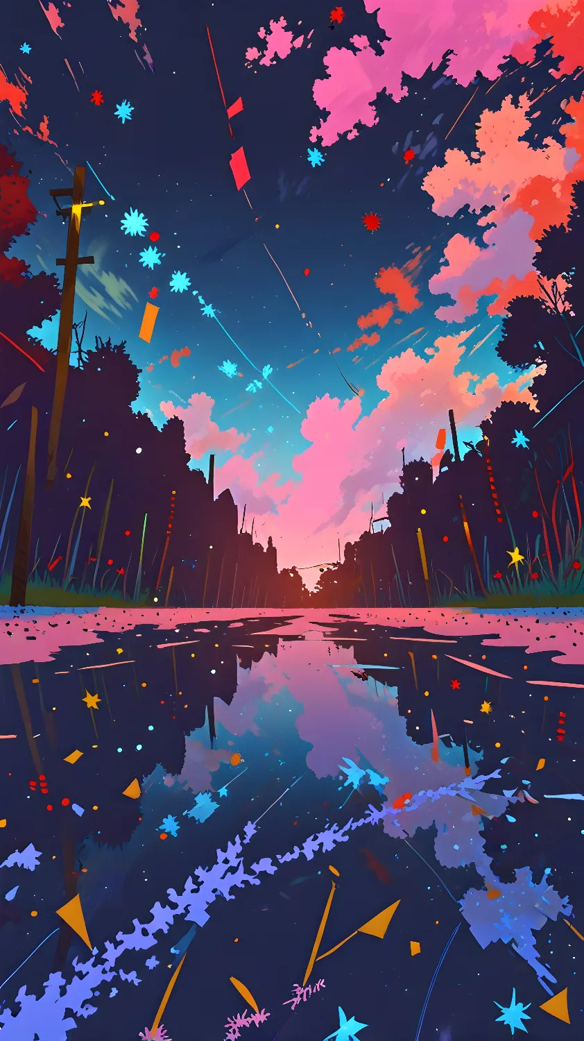 Lofi anime background 