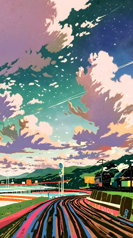 Lofi anime background 