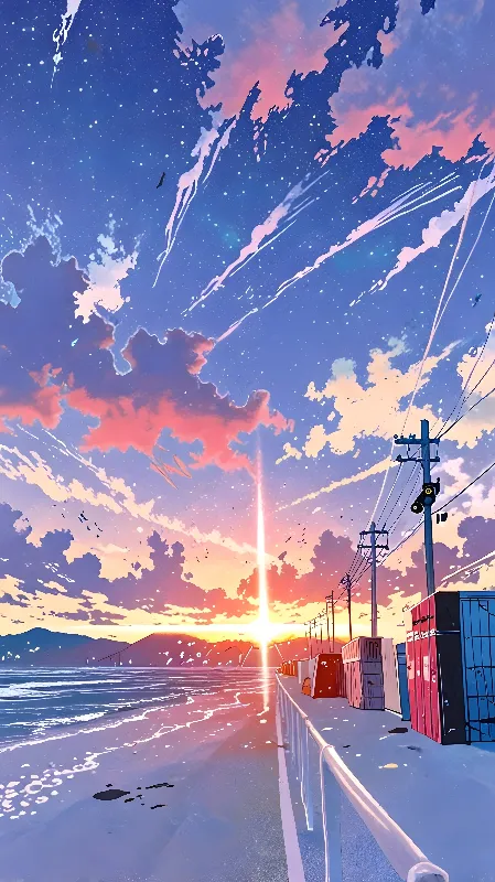Lofi anime background 