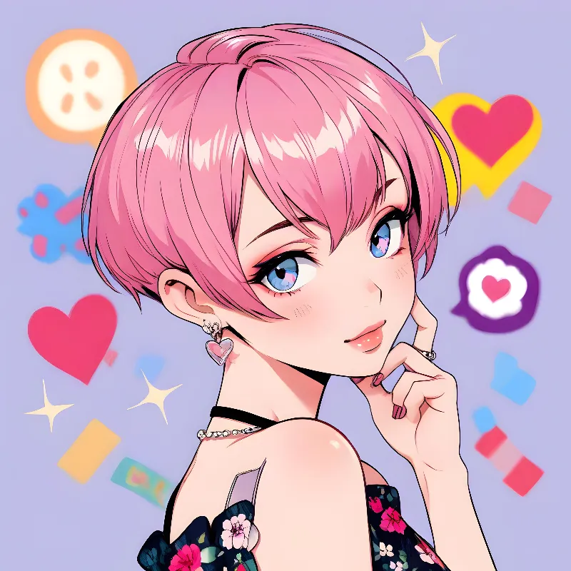 Pop anime girl 