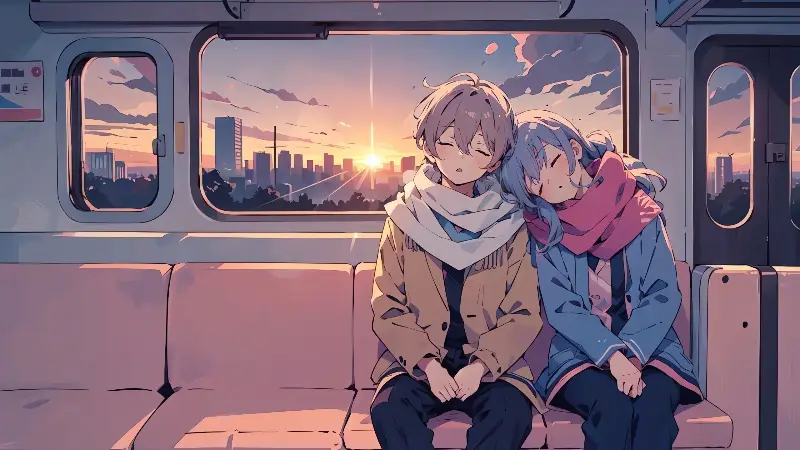 Anime couple 4k wallpaper