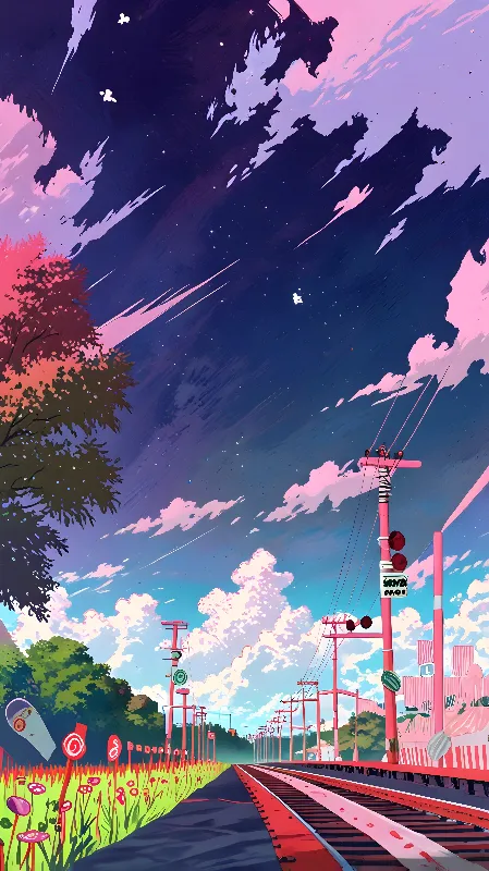 Lofi anime background 