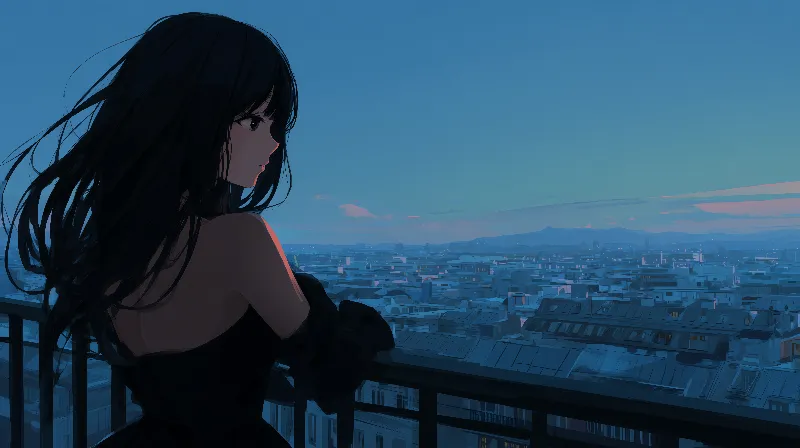 Girl stares