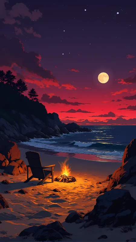 sunset with glow