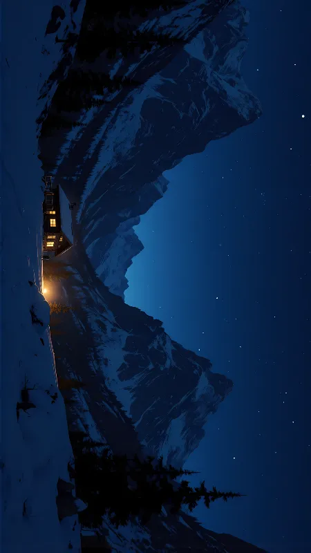 SNOW AND MOUNTAIN