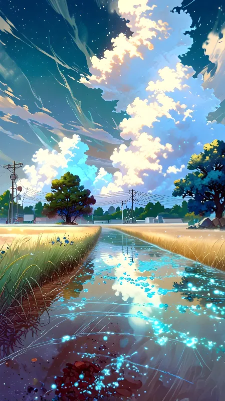 Lofi anime background 