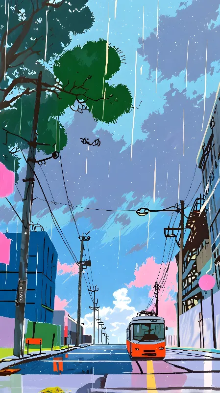 Lofi anime background 