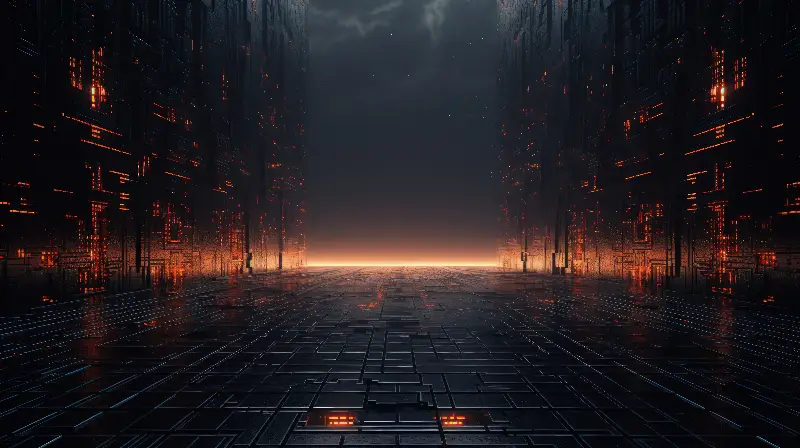 Mysterious city 4k desktop wallpaper