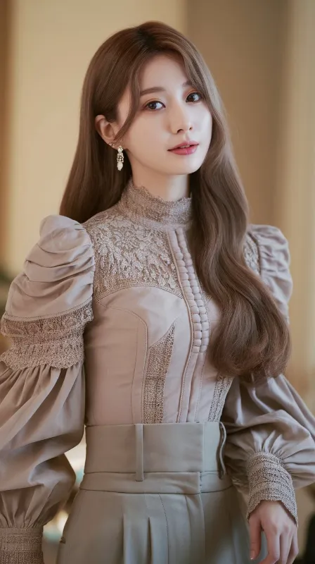 Japanese korean lady ai generated full hd android wallpaper