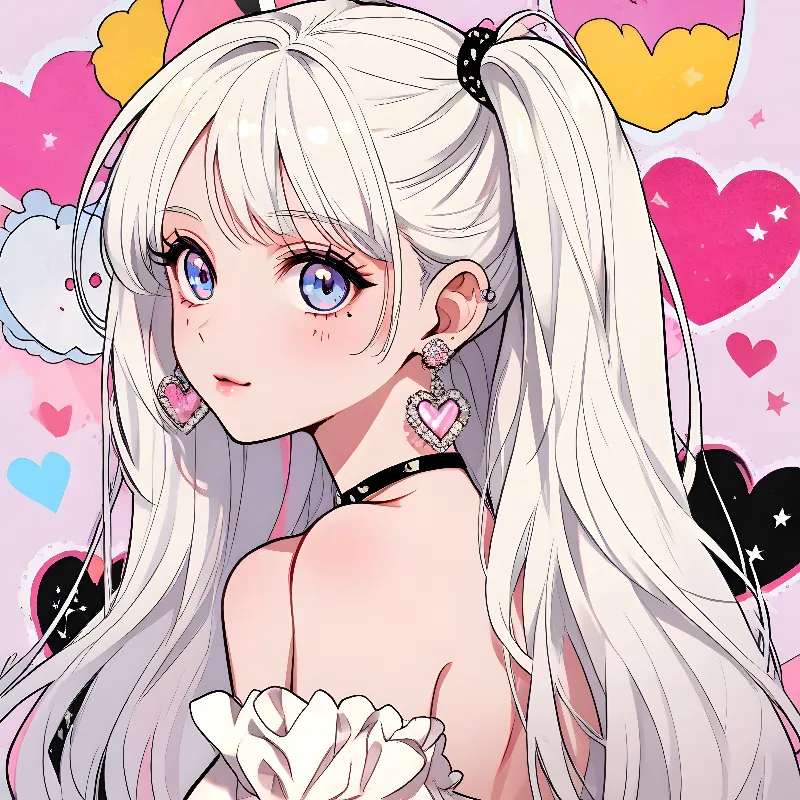 Cute kawaii anime girl 