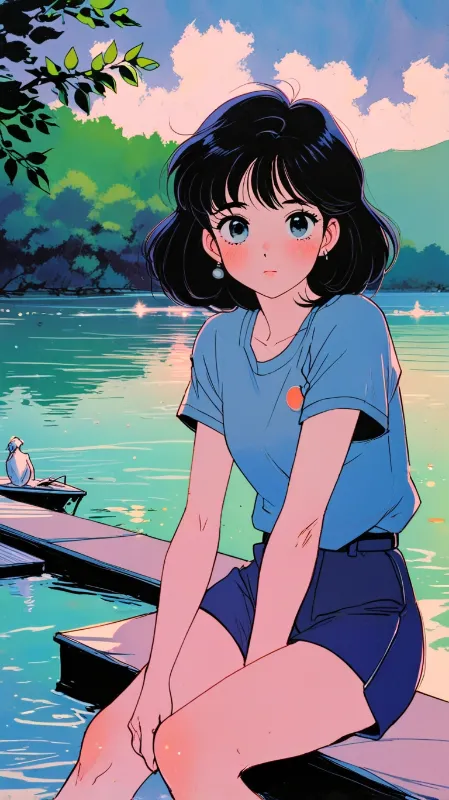 Retro anime girl 
