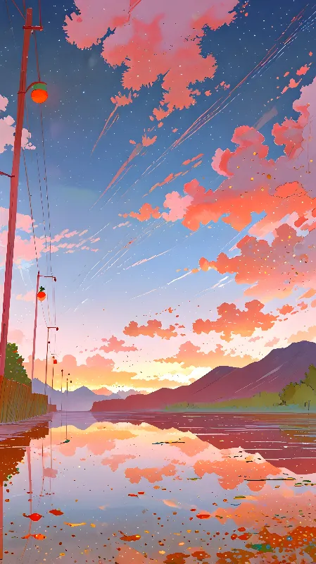 Lofi anime background 