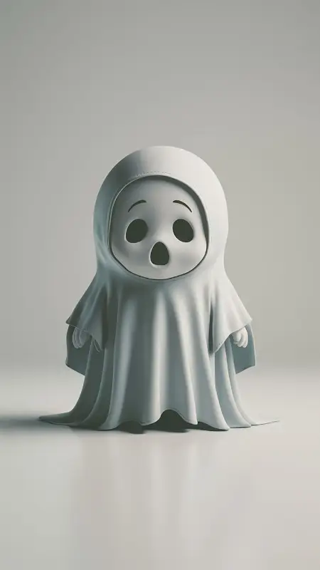 Cute Ghost 3D Wallpaper