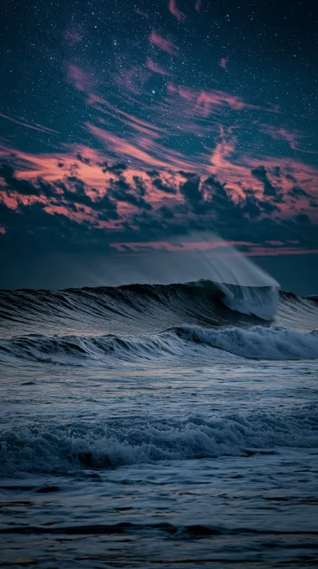 Ai created sea side full hd wallpaper