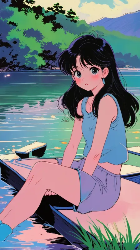 Retro anime girl 