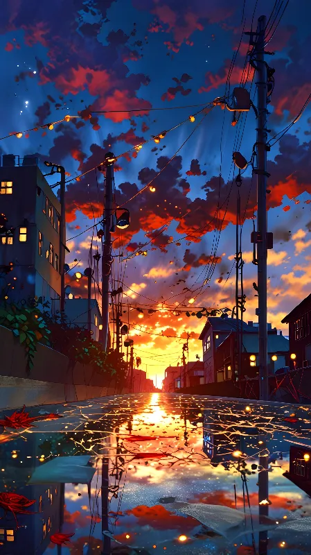 Lofi anime background 