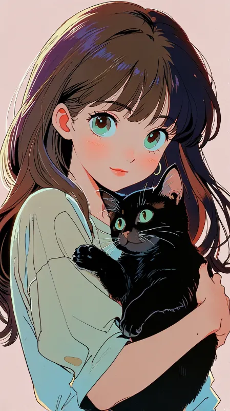 Retro anime girl 