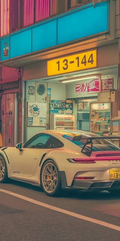 Porsche anime full hd android wallpaper