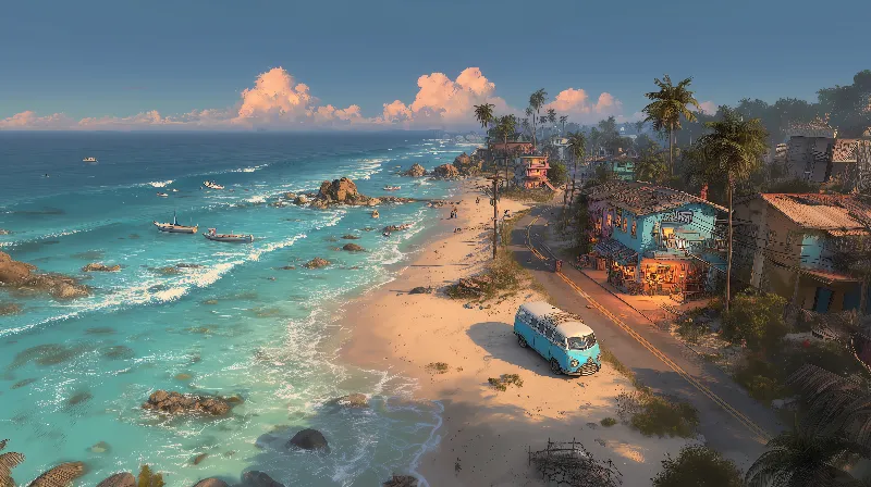 seaside town