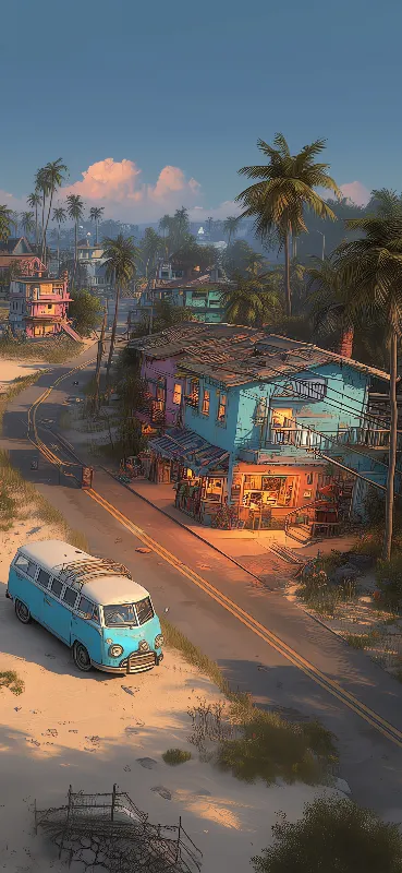 seaside town