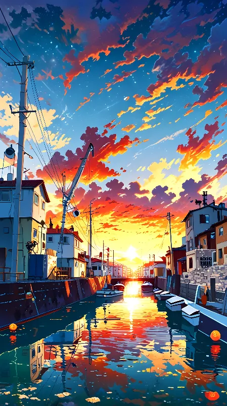 Lofi anime background 