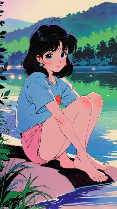 Retro anime girl 