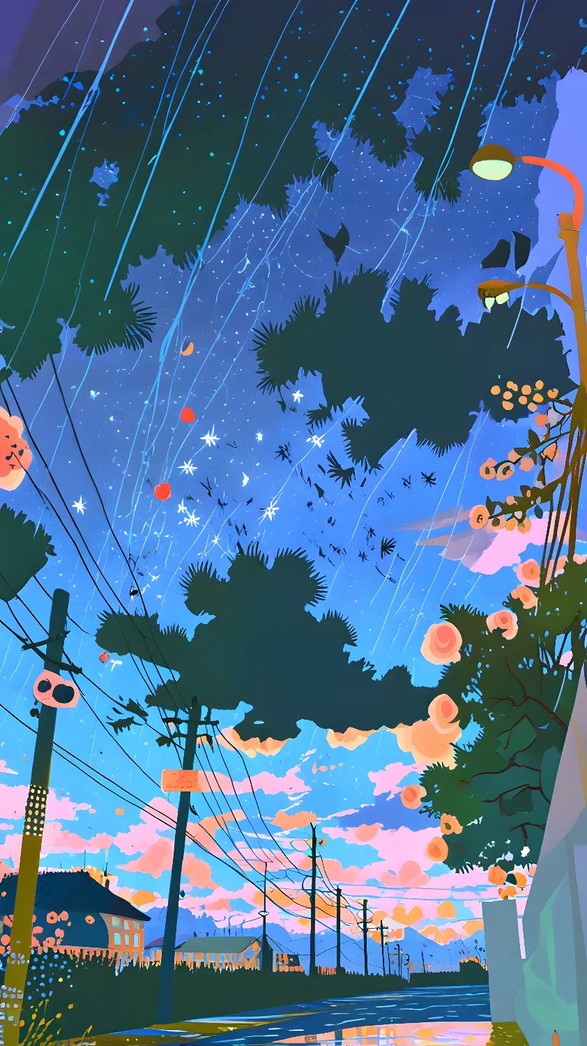 Lofi anime background 