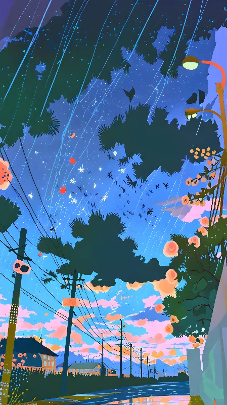 Lofi anime background 