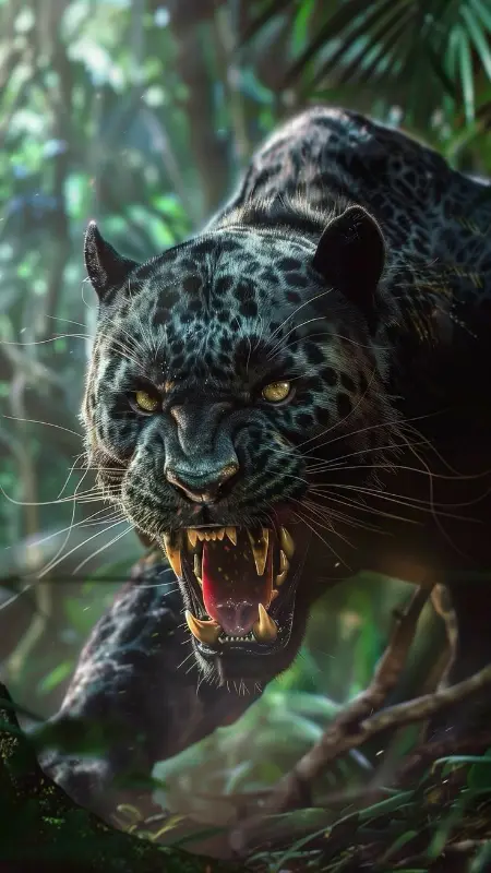 Ai created Black panther full hd wallpaper
