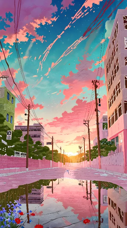 Lofi anime background 
