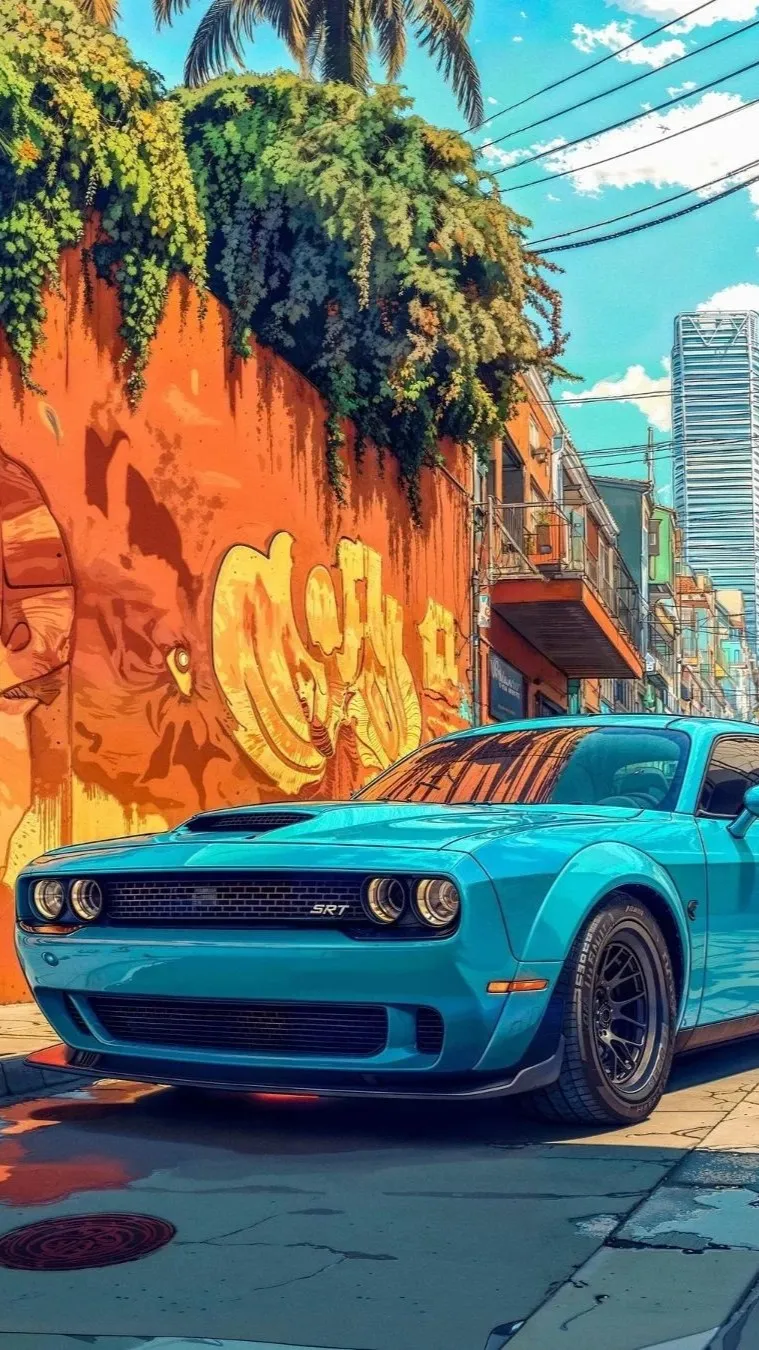 Dodge Challenger SRT Hellcat 4K Wallpaper