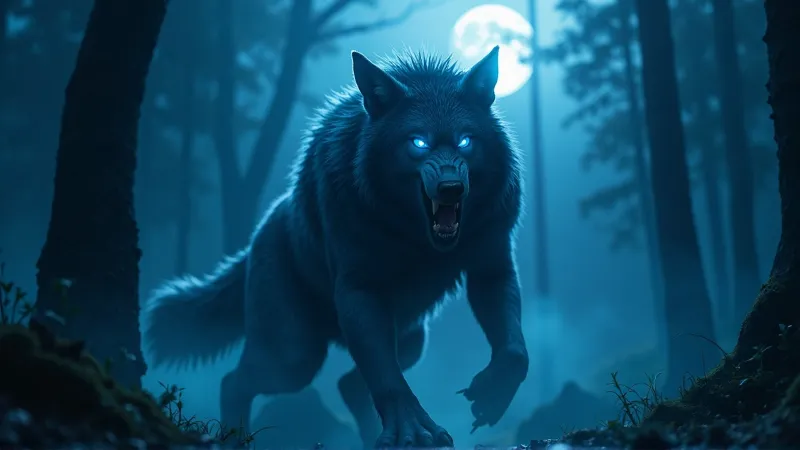 The Roar of the Blue Demon Wolf