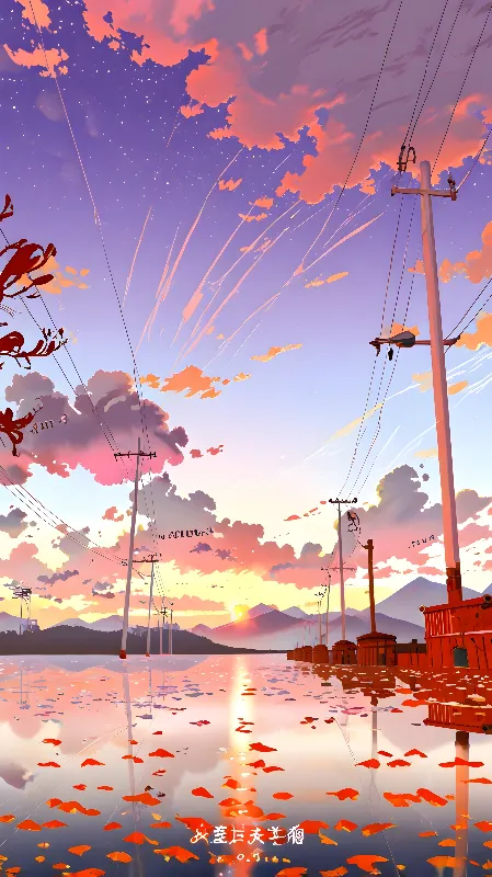 Lofi anime background 