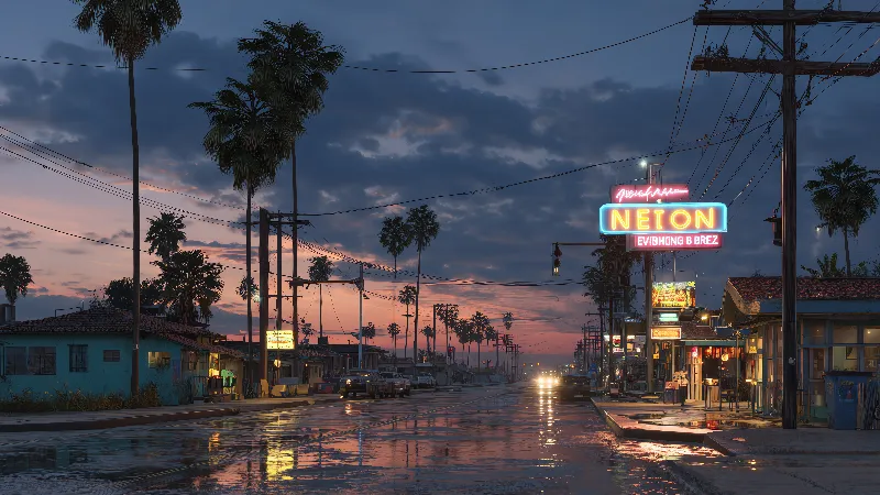 Neon Evening Breeze7