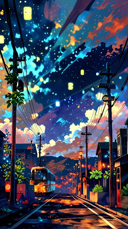 Lofi anime background 