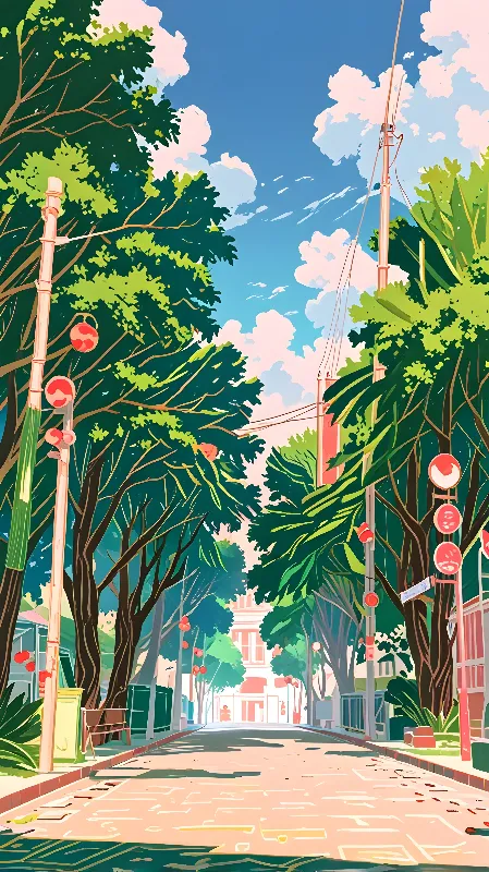 Lofi anime background 