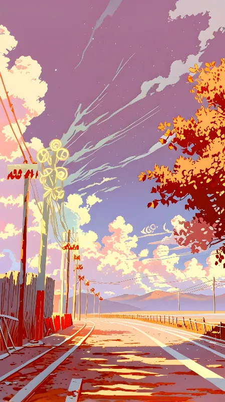 Lofi anime background 