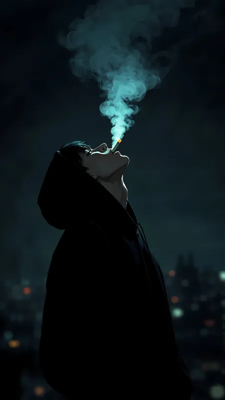 Sad boy smoking aesthetic full hd wallpaper