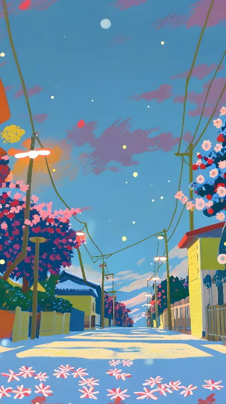 Anime lofi background 